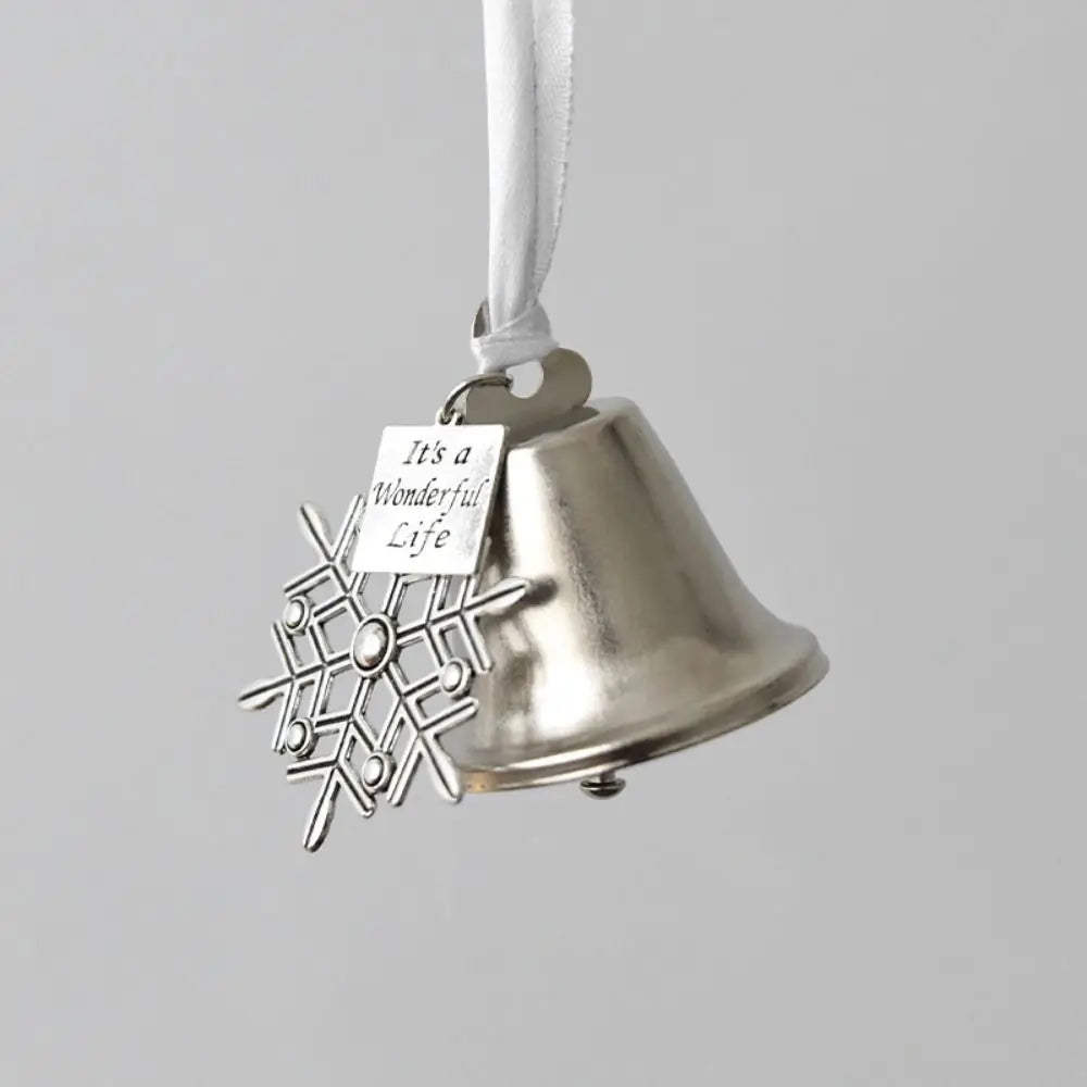 Silver Iron Christmas Bell Ornament with Ribbon – Jingle Bell Christmas Bell Ornament Richie's