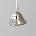 Silver Iron Christmas Bell Ornament with Ribbon – Jingle Bell Christmas Bell Ornament Richie's