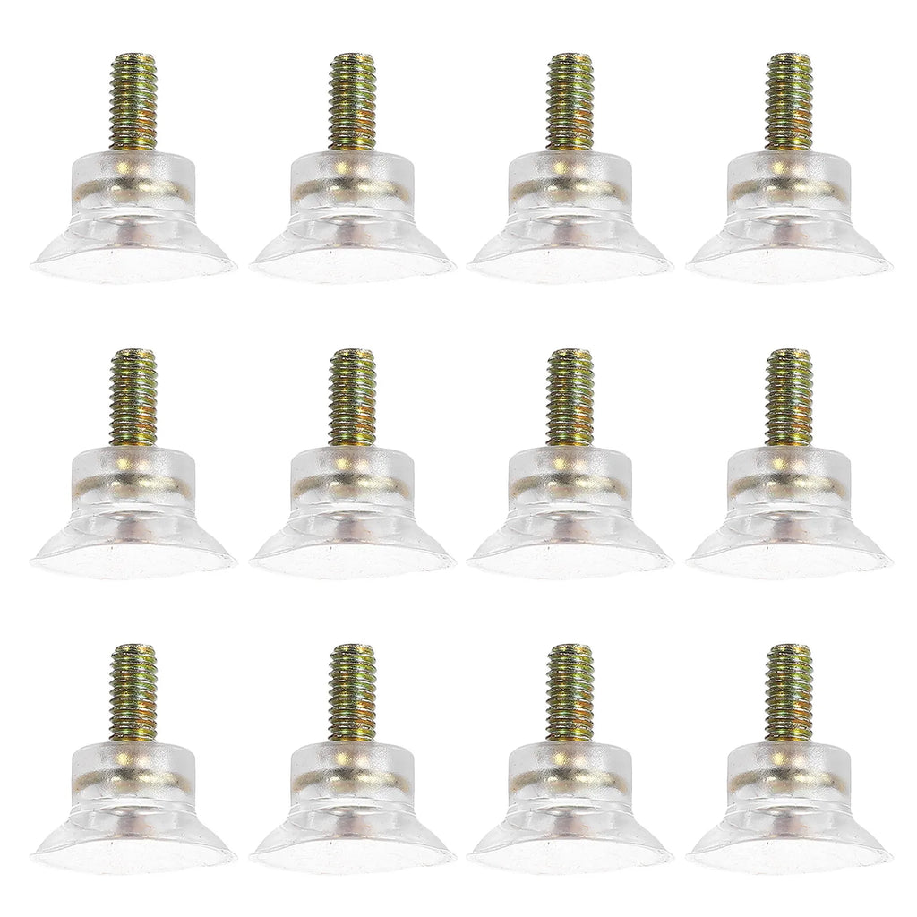 12Pcs Clear Screw-On Suction Cup Furniture Feet Pads | No Drill Furniture Suction Pads Richie's