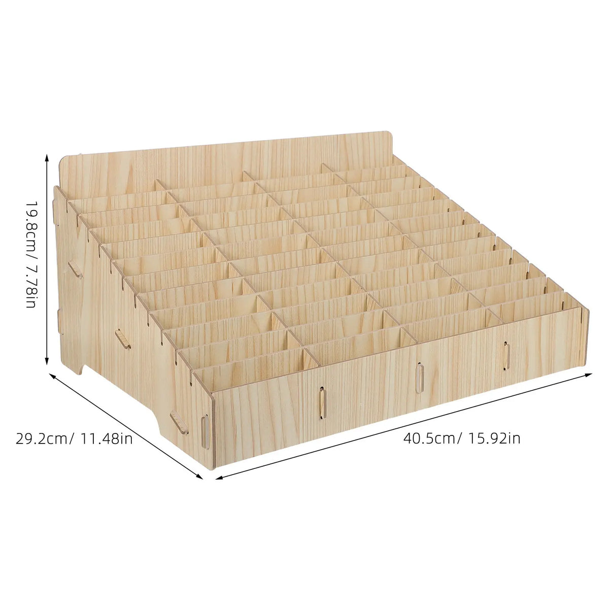 Wood 48-Grid Phone Organizer for Classroom, Office & Meetings Phone Storage Organizer Richie's