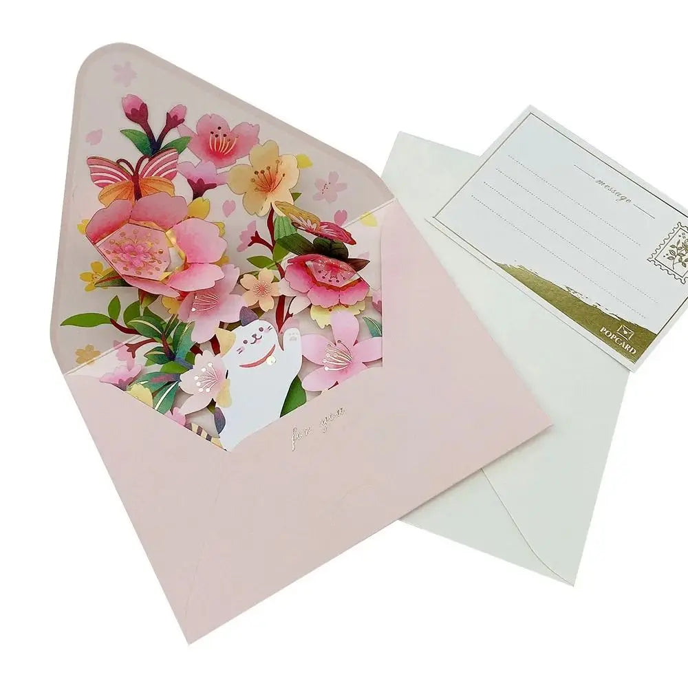 3D Pop-Up Flower Greeting Card with Envelope | Birthday & Holiday Pop-Up Greeting Card Richie's E