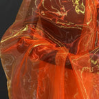 Two-Tone Gradient Organza Fabric 100x150cm Sheer Gauze Organza Craft Fabric Richie's Red Orange L