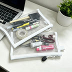 3-Pack Transparent Nylon Mesh Zipper Pouches | Multi-Use Storage Mesh Zipper Pouches Richie's