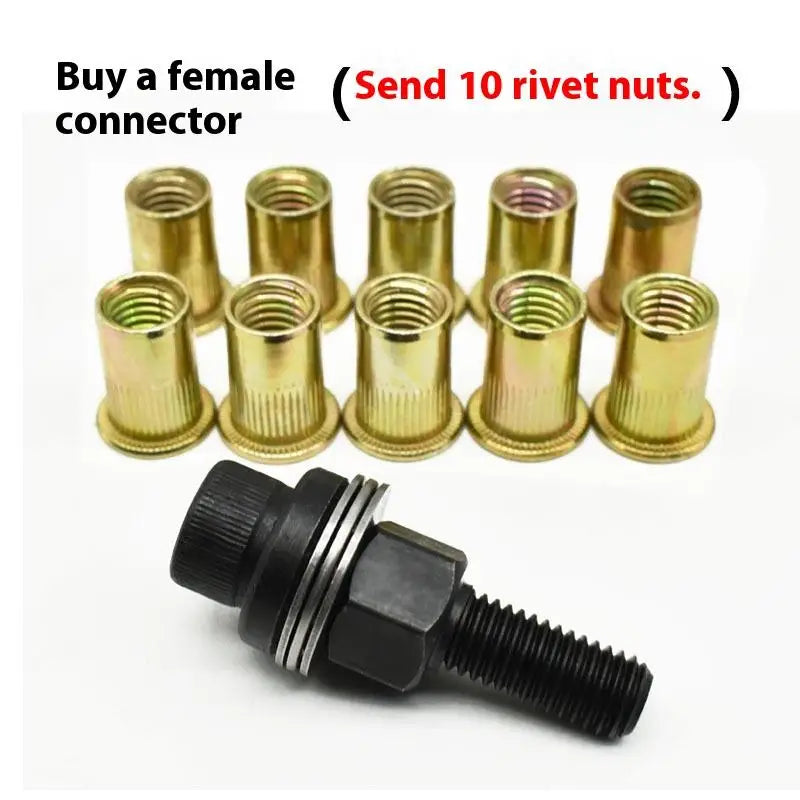 11-Piece Manual Rivet Nut Tool Set – M3 to M12 Hand Riveter Rivet Nut Tool Richie's