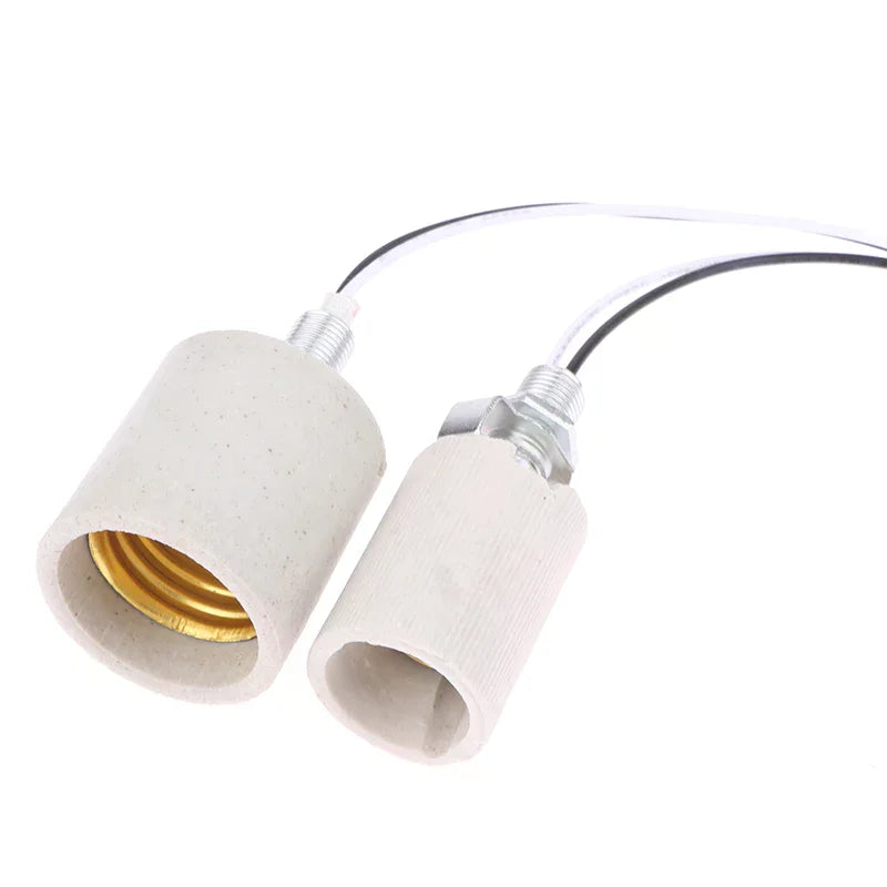 E14/E27 Ceramic Screw Lamp Holder | High-Temp Bulb Socket Ceramic Lamp Holder Richie's