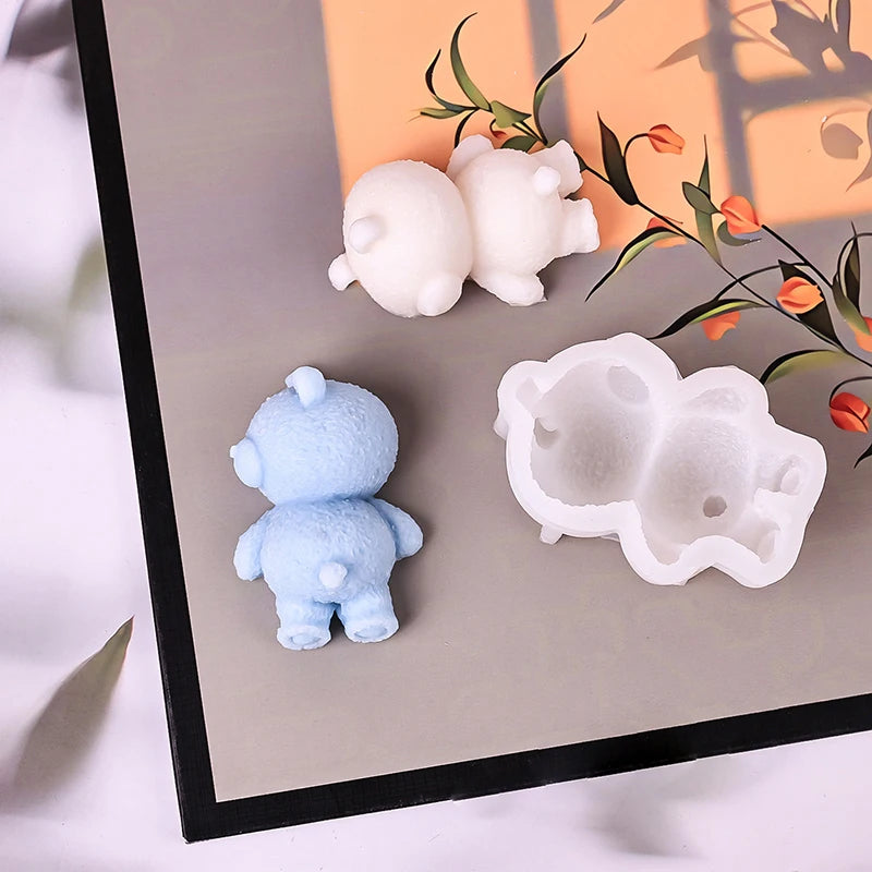 3D Sleeping Bear Silicone Cake Mold – Mousse & Ice Cream DIY Silicone Cake Mold Richie's