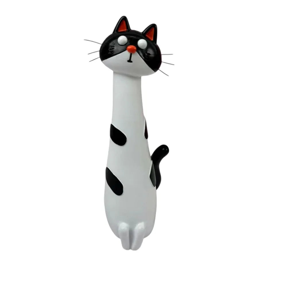 Boho Cat-Shaped Resin Vase – Kitty Figurine Shelf Desk Decor Decorative Resin Vase Richie's B