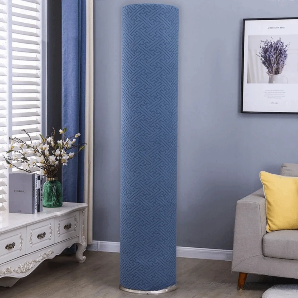 High Elasticity Standing AC Dust Cover – Large Cylindrical AC Dust Cover Richie's Blue