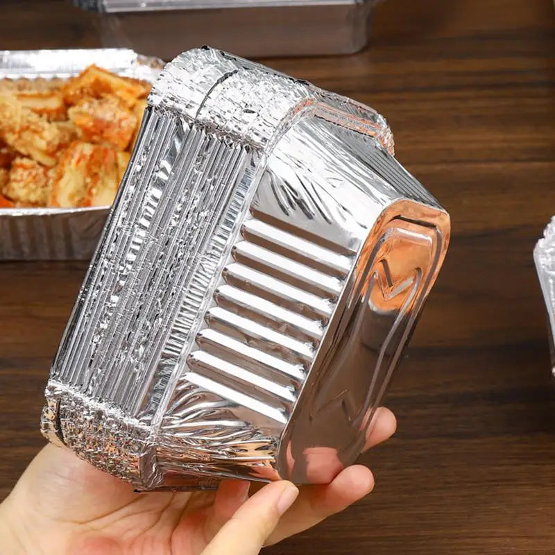 50-Pack Disposable Aluminum Drip Pans for BBQ & Grilling Disposable Drip Pans Richie's