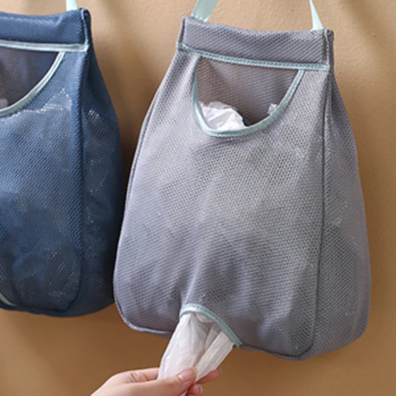 Wall-Hanging Washable Mesh Plastic Bag Holder & Dispenser Kitchen Bag Organizer Richie's