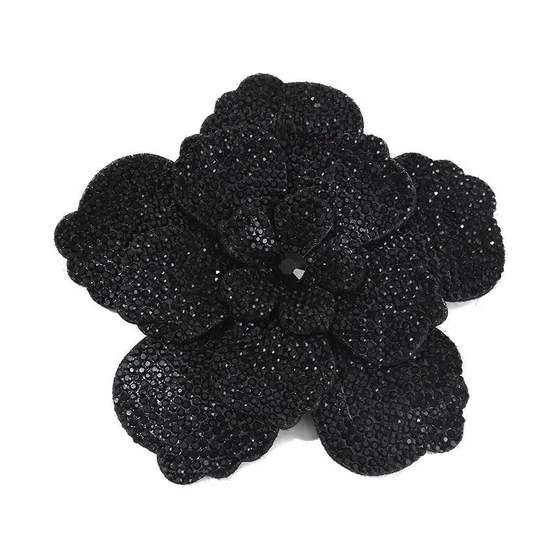 3D Camellia Rhinestone Flower Patch – DIY Sewing Embellishment Rhinestone Flower Patch Richie's A14