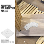 5-Pack Table Leg Connector Plates & Furniture Mounting Brackets Furniture Leg Brackets Richie's