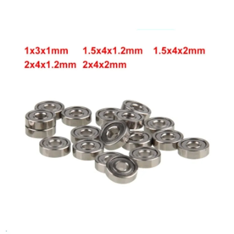 JARBLUE Micro Ball Bearings for Earrings, Rings & Toys Micro Ball Bearings Richie's 1.5x4x2mm 10Pcs