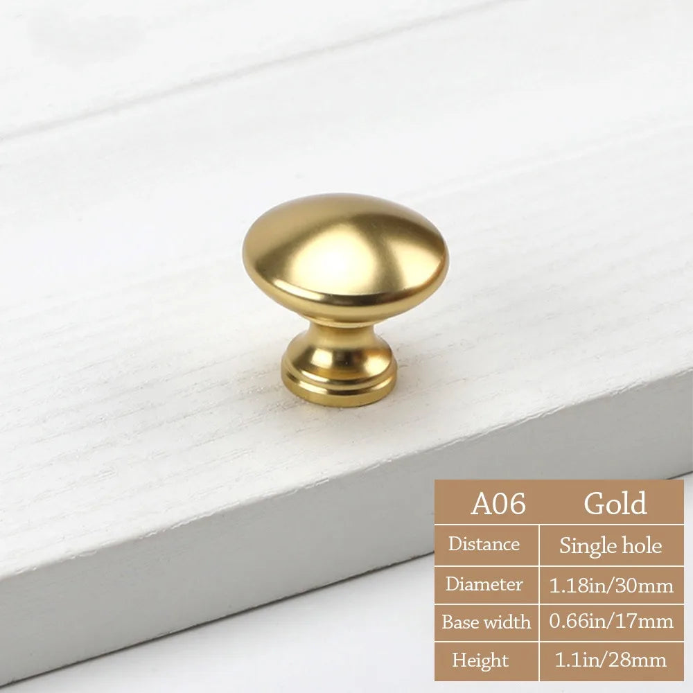 Knurled Cabinet Drawer Knob Round Single Hole Gold Handle Cabinet Drawer Knob Richie's 1