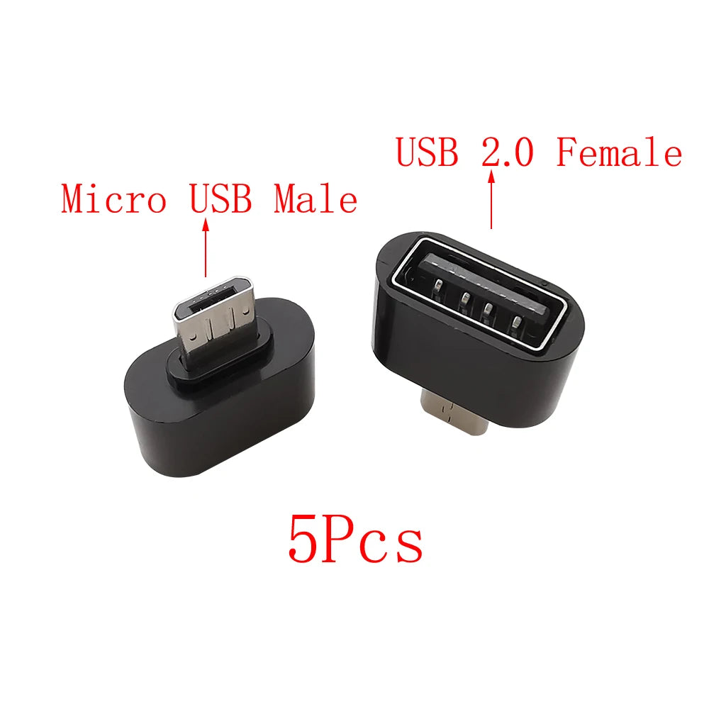 5-Pack USB Type-C & Micro USB OTG Adapter – USB 2.0 USB OTG Adapter Richie's BK Micro USB to USB