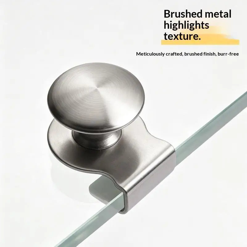 No-Drill Stainless Steel Glass Cabinet Door Pull Handle Cabinet Door Handle Richie's