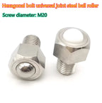 M20 Stainless Steel Ball Roller Hex Bolt – Bull's Eye Bearing Ball Roller Hex Bolt Richie's