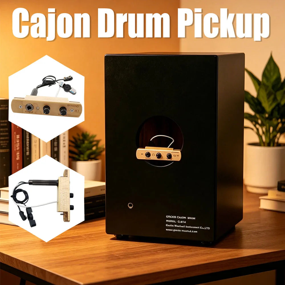 Cajon Drum Pickup System with Tone & Volume Control | APWIKOGER Drum Pickup System Richie's