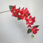 Realistic Silk Artificial Bougainvillea Branch UV Resistant 80cm Artificial Flower Branch Richie's Red
