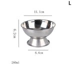 Stainless Steel Ice Cream Cups & Dessert Bowls | S, M, L Dessert Bowl Set Richie's L