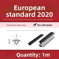 Kande Aluminum Profile Sealing Strip – Anti-Collision Dust Guard Profile Sealing Strip Richie's EU2020 1M