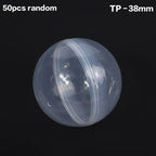 50PCS Refillable Plastic Capsule Balls 28-55MM Party Toy Eggs Capsule Toy Eggs Richie's TP-38MM