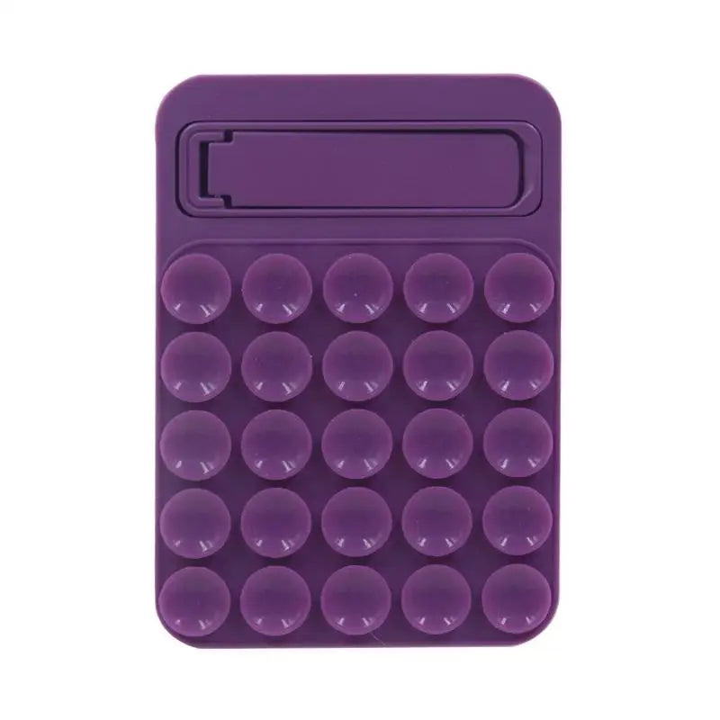 Foldable Silicone Suction Phone Mount – Shower Mirror Holder Phone Suction Mount Richie's Purple