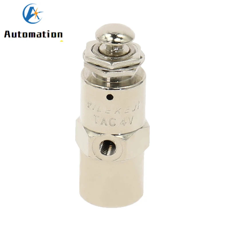 Pneumatic Valve 2-Position 5-Way M5 Push Button TAC2-4P Pneumatic Control Valve Richie's