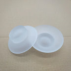 HOBHE Glass Soap Dish – Matte & Transparent Bathroom Holder Glass Soap Dish Richie's
