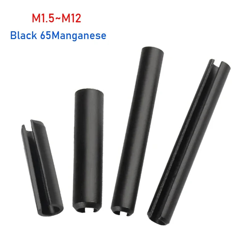 65 Manganese Steel Rolling Spring Pins M1.5–M12 | 1–50pcs Spring Roll Pins Richie's 30mm M12-1pcs