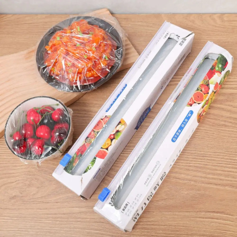 PE Sliding Cling Wrap Film 30x100m Roll with Built-In Cutter Food Cling Wrap Film Richie's