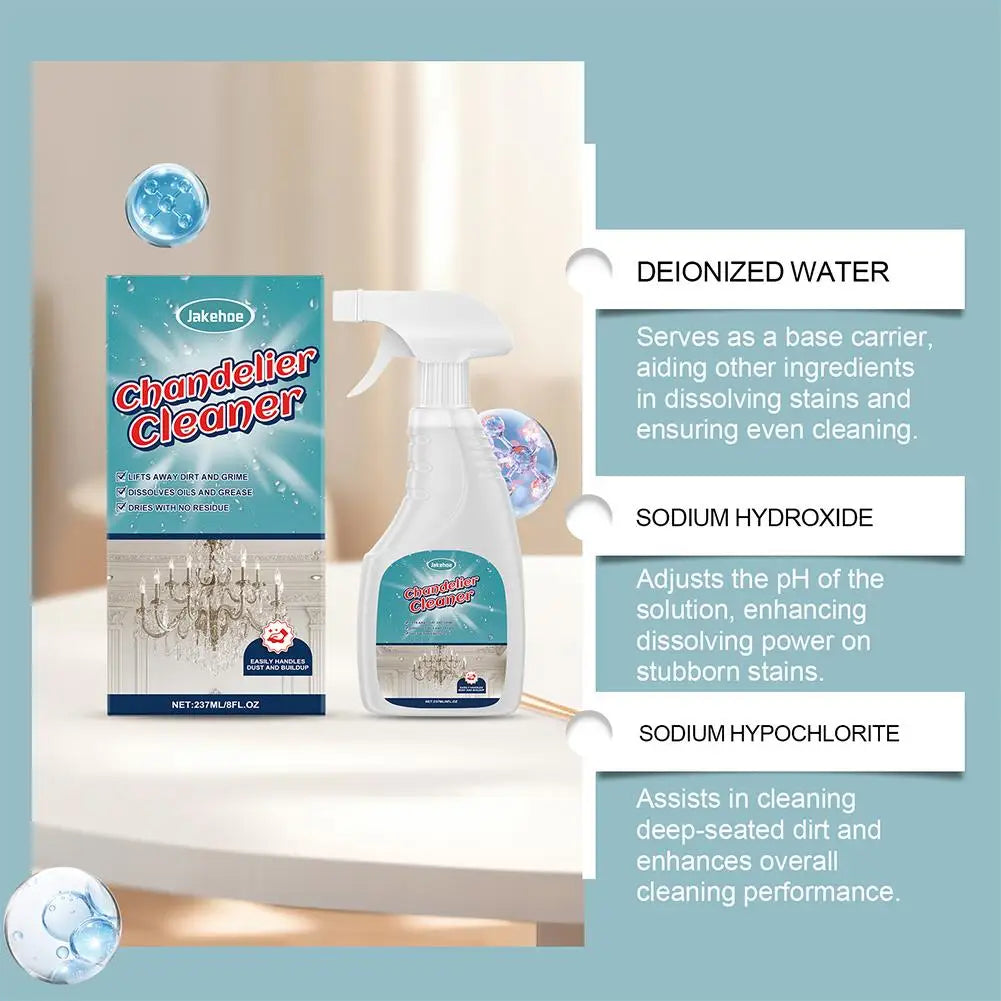 Chandelier Cleaner Spray – No-Rinse Crystal Lamp Solution Chandelier Cleaning Spray Richie's
