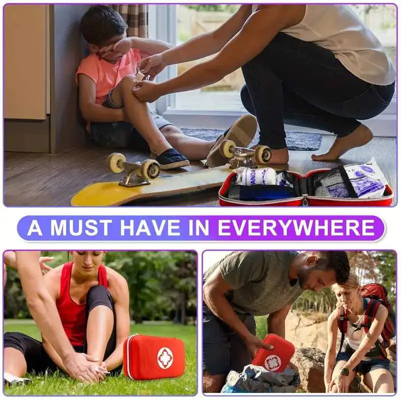 Compact First Aid Kit EVA Hard Case | Hiking, Biking & Travel First Aid Kit Richie's