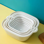 6-Piece Stackable Colander & Basket Set – Gray Food-Grade Colander & Basket Set Richie's