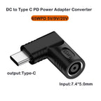 65W USB-C to 7.4×5.0mm DC Power Adapter Converter | PD Fast Charge USB-C Power Adapter Richie's