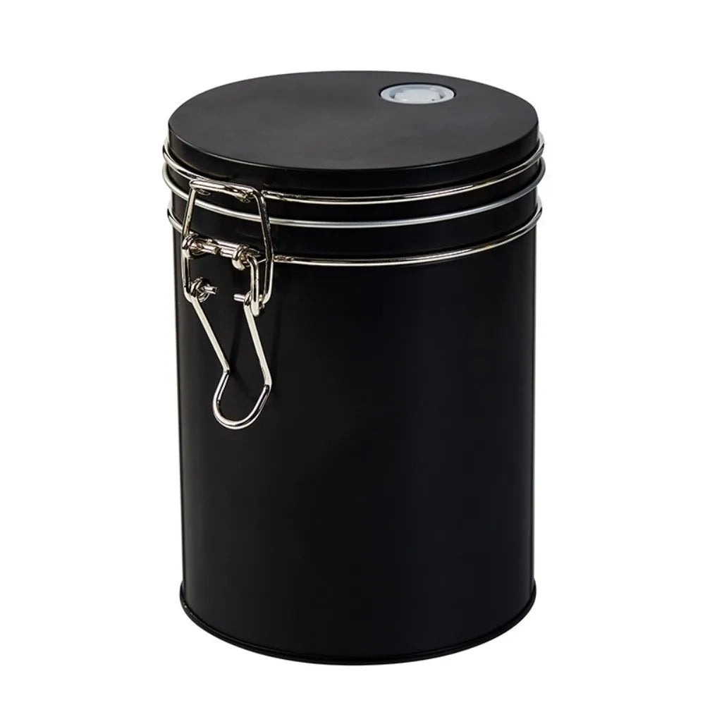 Vacuum Sealed Stainless Steel Coffee & Tea Storage Canister Food Storage Canister Richie's Type2-black