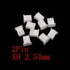 100Pcs JST XH 2.54mm Connector 2/3/4/5 Pin Housing Male Female Wire Connector Kit Richie's 2Pin-K 100Pcs