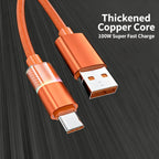 100W Fast Charging Braided USB-A to USB-C Cable 0.3m USB Charging Cable Richie's