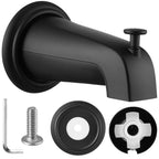 Bathtub Faucet Nozzle with Diverter – 1/2" Sliding Sleeve Bathtub Faucet Nozzle Richie's Matte Black