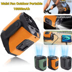 Portable Neck Fan with Power Bank & LED Light | 5-Speed Wearable Neck Fan Richie's
