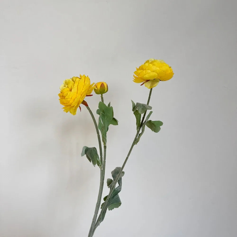 3-Head Silk Peony Artificial Bouquet – Wedding & Home Décor Artificial Flower Bouquet Richie's Yellow