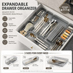 Expandable Drawer Organizer Tray – Adjustable Clear Divider Drawer Organizer Tray Richie's