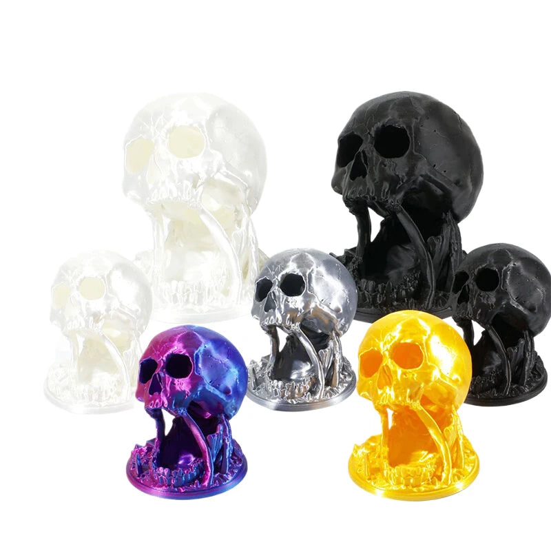 Skull Dice Tower 3D Printed DND | 7-Piece D20 Dice Set Dice Tower Richie's