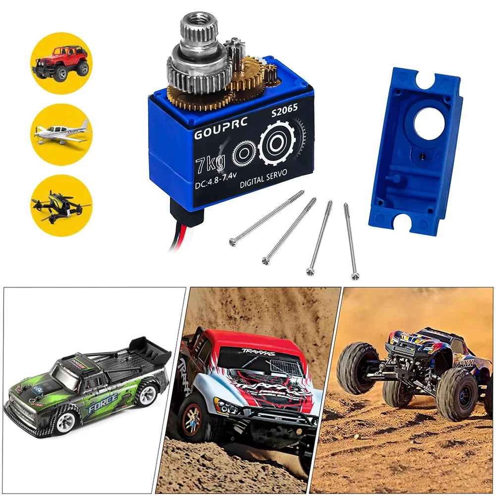 7KG Waterproof Digital RC Servo Metal Gear for TRX4 TRX6 SCX10 RC Car Servo Richie's