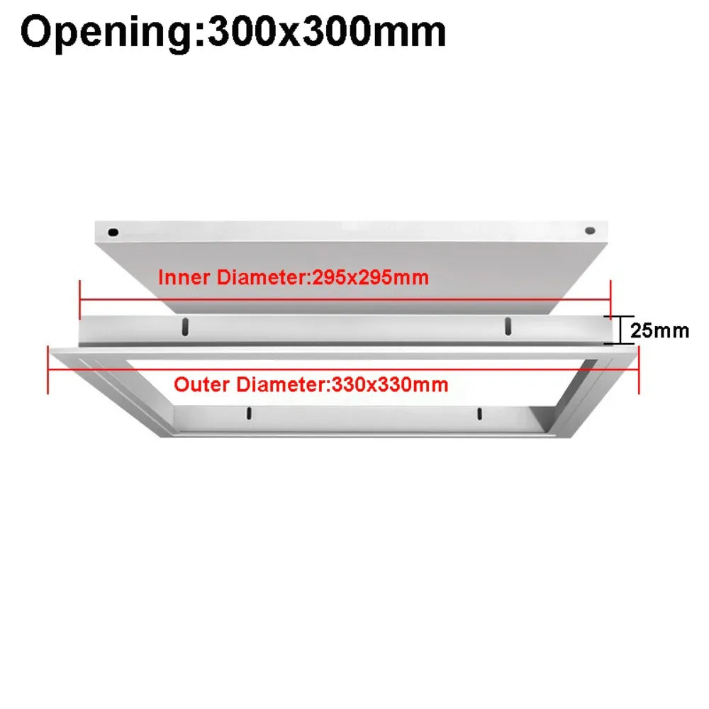 Aluminum Alloy Access Panel White Removable Ceiling Wall Door Access Panel Door Richie's 300x300mm A