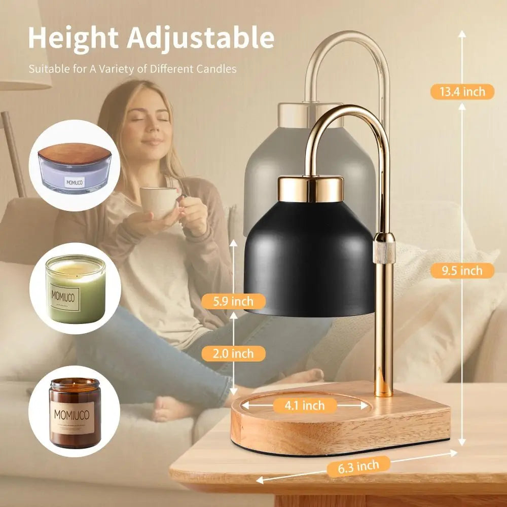 Candle Warmer Lamp with Timer & Dimmer | Adjustable Height Candle Warmer Lamp Richie's