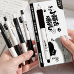 4-Pack Cute Cat Gel Pens 0.5mm Fine Point Soft Grip Gift Set Gel Pen Set Richie's