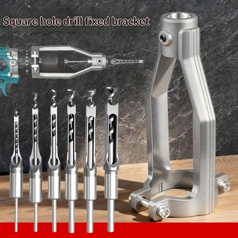 Square Hole Drill Bits Mortising Chisel Adapter 6.4–12.7mm Mortising Drill Bit Set Richie's