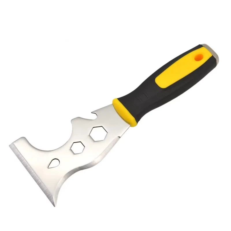 Stainless Steel Putty Knife Scraper 13/7-in-1 DIY Tool Putty Knife Scraper Richie's Yellow Handle