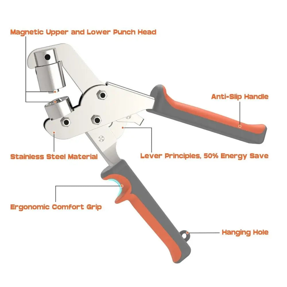 10mm Metal Grommet Eyelet Plier Kit | 100 Eyelets Leathercraft Grommet Eyelet Kit Richie's